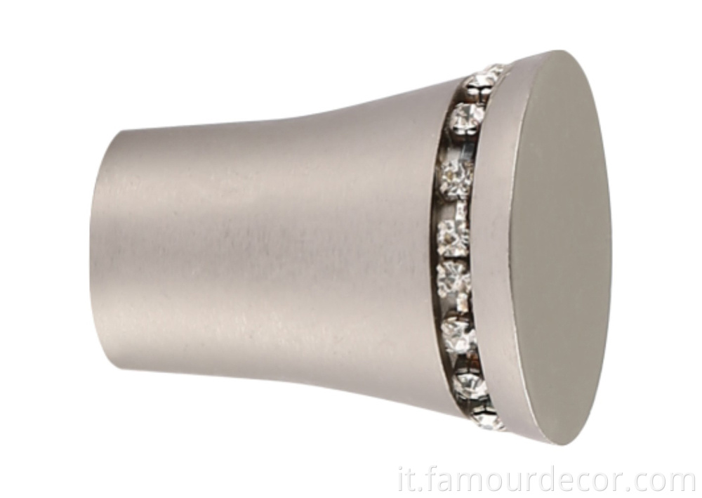 Aluminum alloy flared curtain rod for dormitory room